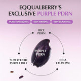 EQQUALBERRY Purple PDRN Pore Minimising Serum - Vegan Collagen & Peptides (1.01 fl oz/30ml)