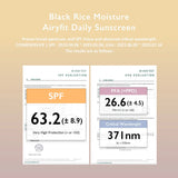 Haruharu Wonder Black Rice Moisture Airyfit: The Ultimate Weightless Daily Defense SPF50+ (1.69 fl oz/50ml)