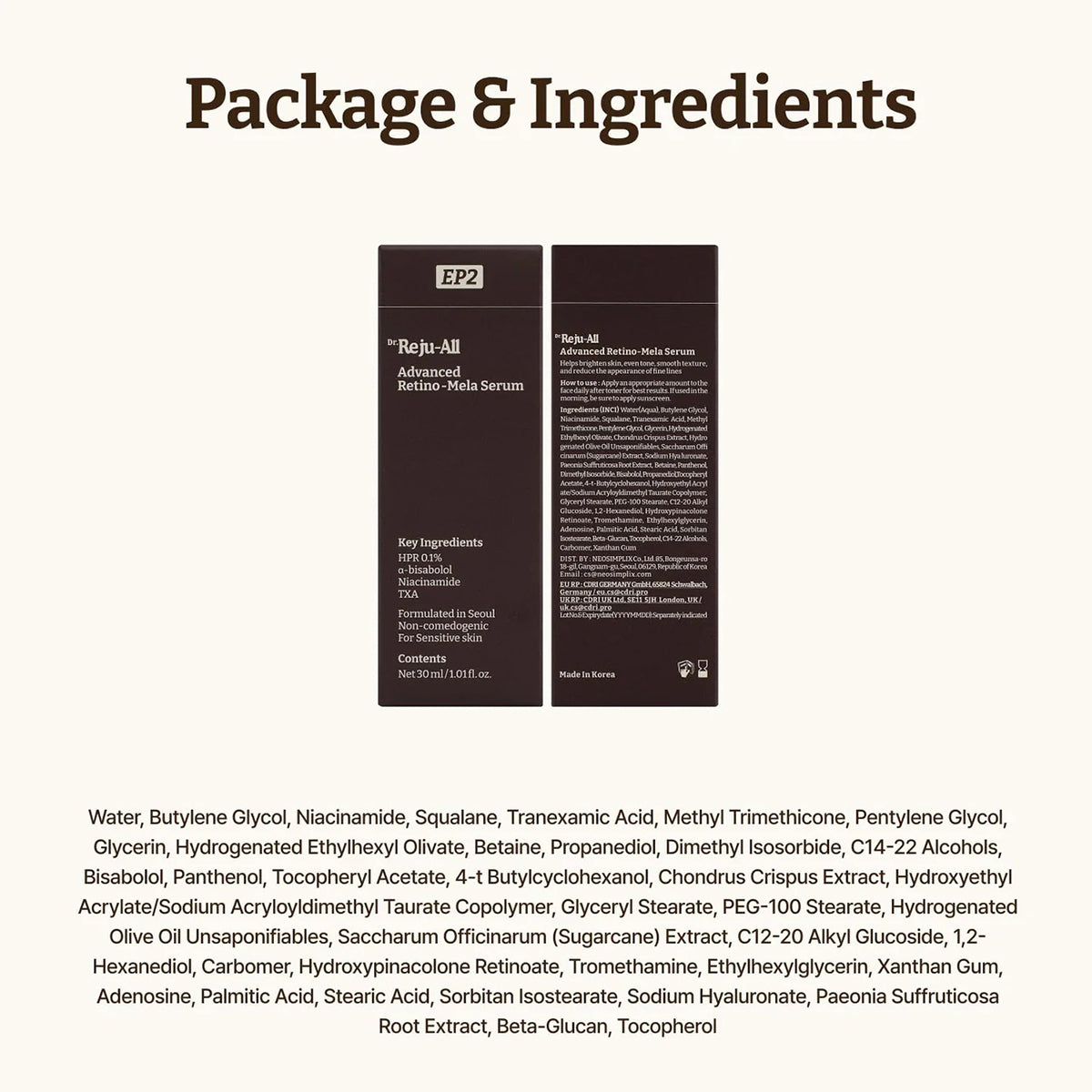 Dr. Reju Advanced Retino-Mela Serum (1.01 fl oz/30ml)