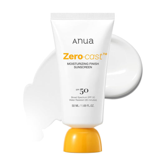 Anua, Zero-Cast Moisturizing Sunscreen SPF 50 (1.69 fl oz/50ml)
