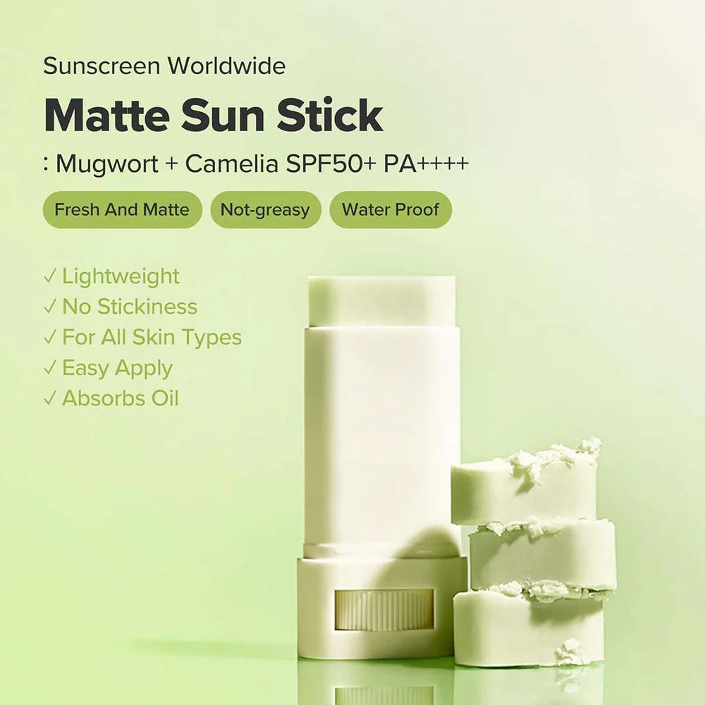 Beauty of Joseon Matte Sun Stick Mugwort Camelia for face Korean Sunscreen (0.63 fl oz/18g)