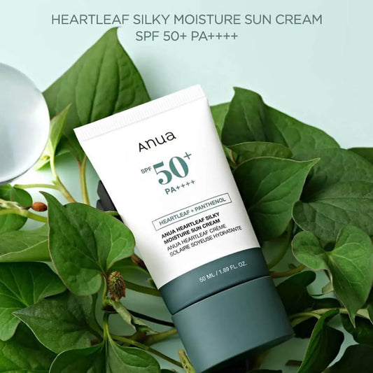 ANUA HEARLEAF SILKY MOISTURE SUNCREAM (1.69 fl oz/50ml)