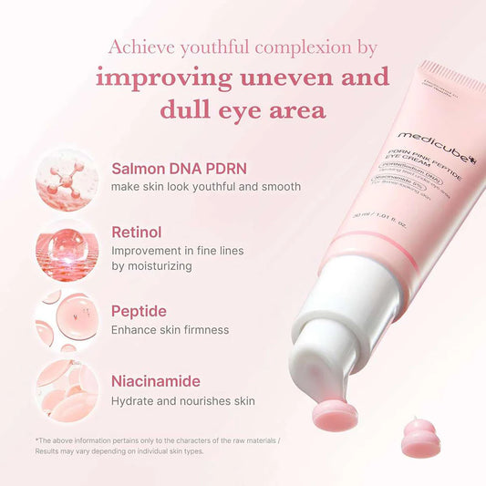 Medicube Salmon DNA PDRN Pink Peptide Eye Cream (1.01 fl oz/30ml)