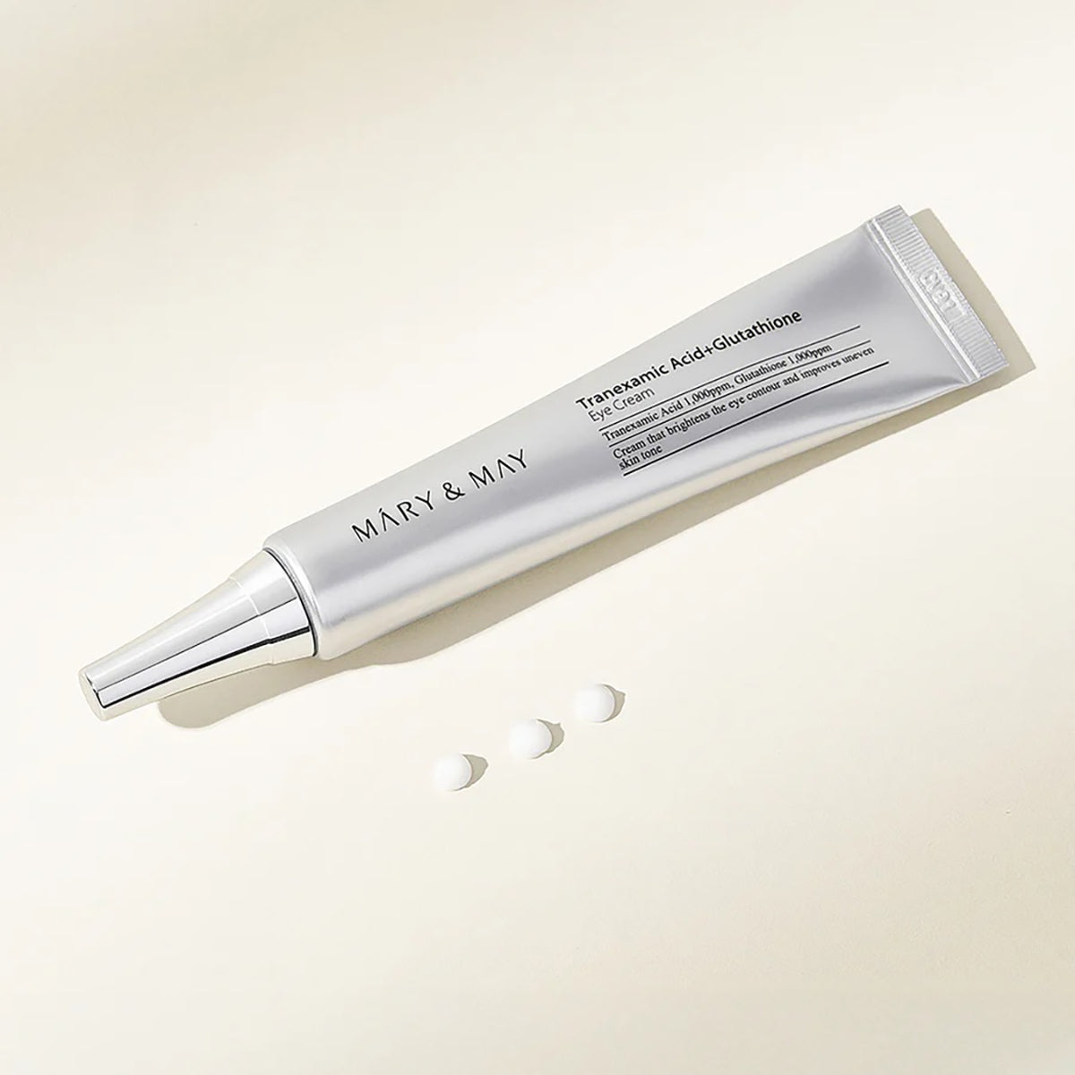 Mary&May Tranexamic Acid + Glutathione Eye Cream - Powerful Antioxidant, Reduces Dark Circles in the Eye