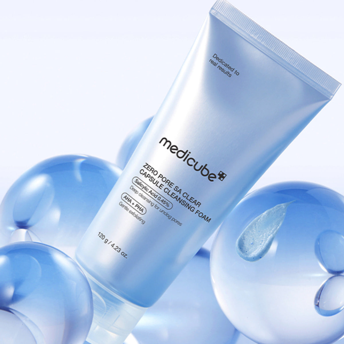 Medicube Zero Pore Clear Blue Capsule Facial Cleanser (4.23 oz/120g)