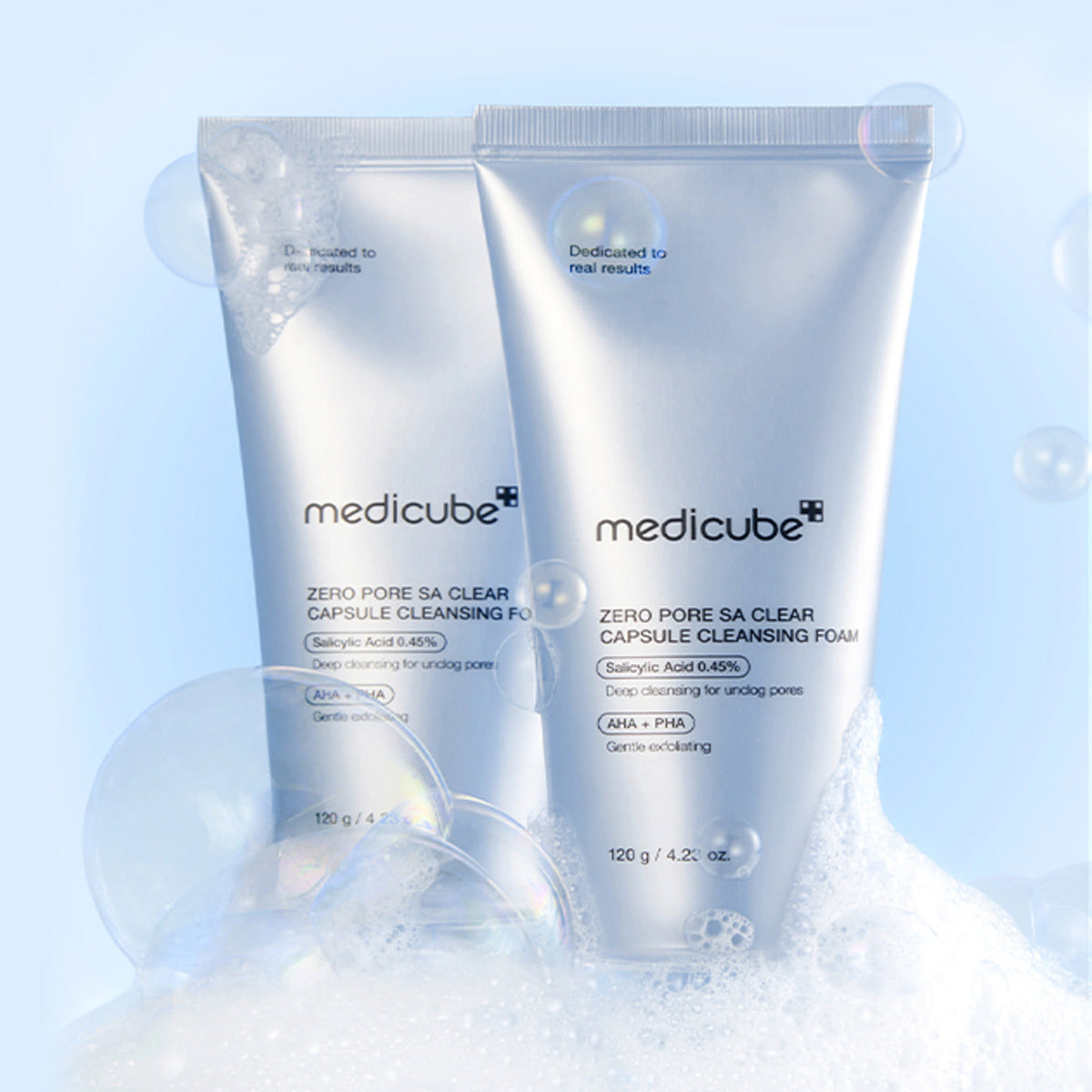 Medicube Zero Pore Clear Blue Capsule Facial Cleanser (4.23 oz/120g)