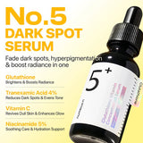 Numbuzin No.5 Vitamin Concentrated Serum, Glutathione & Vitamin Serum (1.01 fl oz/30ml)
