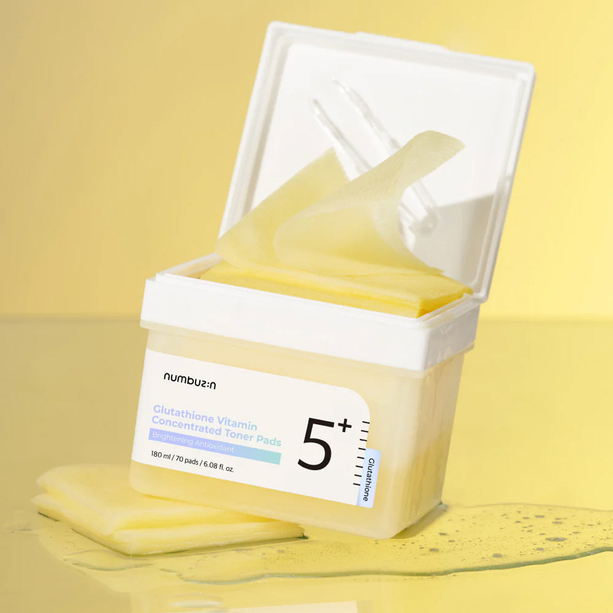 Numbuzin No.5 Vitamin-Niacinamide Concentrated Toner Pads - 70 Pads (6.08 fl oz/180ml)