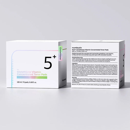 Numbuzin No.5 Vitamin-Niacinamide Concentrated Toner Pads - 70 Pads (6.08 fl oz/180ml)